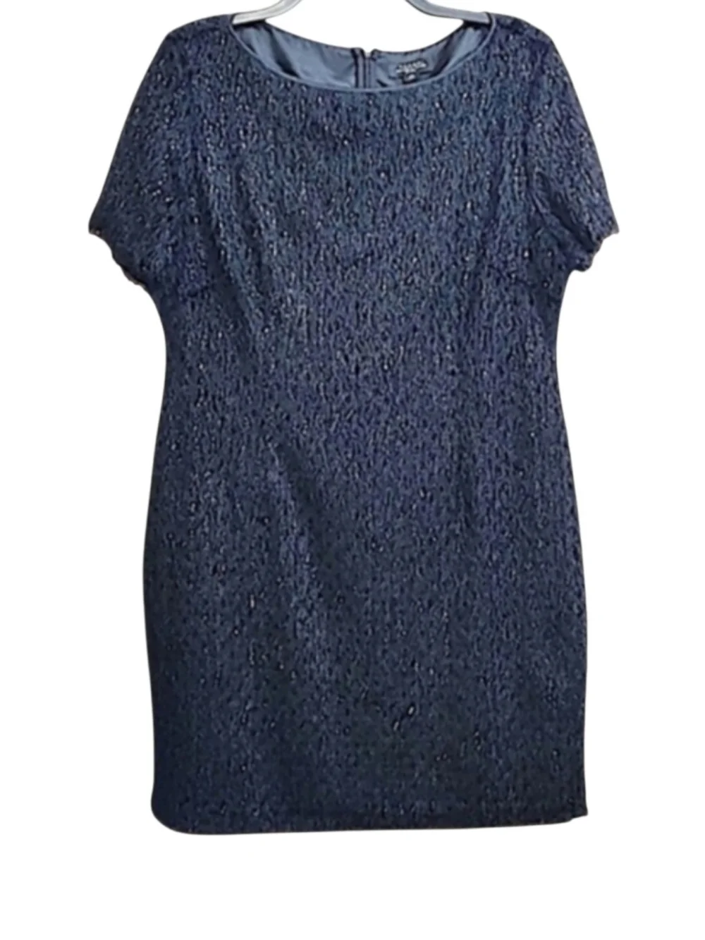 Tahari ASL Black Mini Petite Sheath Dress - Picture 4 of 7
